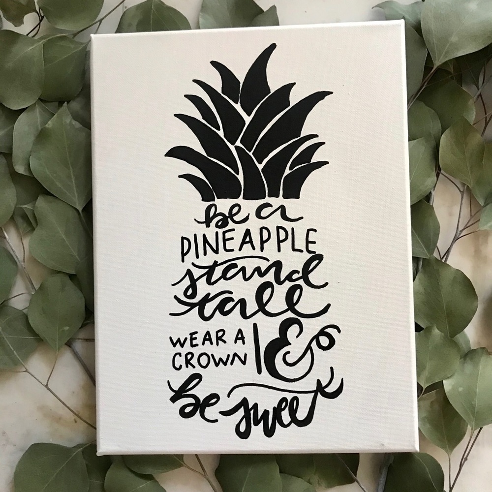 Pineapple canvas art